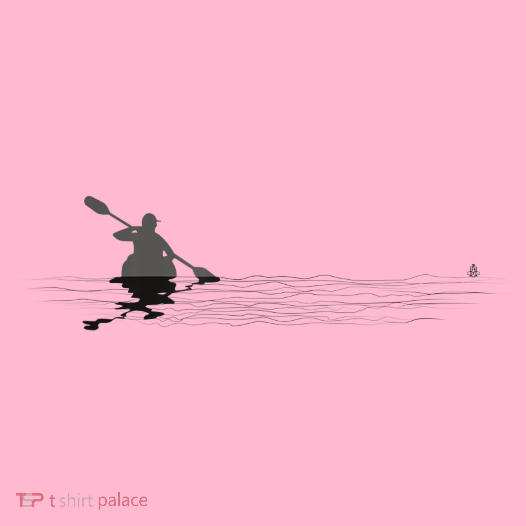 Kayaking Graphic Kayak Silhouette Kayaker Canoe Paddling Coaster