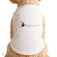 Kayaking Graphic Kayak Silhouette Kayaker Canoe Paddling Doggie Tank thumb 0