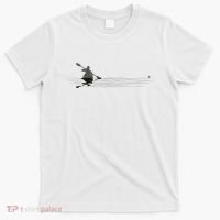 Kayaking Graphic Kayak Silhouette Kayaker Canoe Paddling T-Shirt thumb 0
