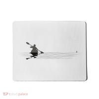 Kayaking Graphic Kayak Silhouette Kayaker Canoe Paddling Mousepad thumb 0