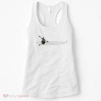 Kayaking Graphic Kayak Silhouette Kayaker Canoe Paddling Women's Tank Top thumb 0
