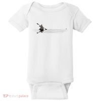 Kayaking Graphic Kayak Silhouette Kayaker Canoe Paddling Baby Bodysuit thumb 0