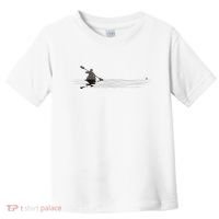 Kayaking Graphic Kayak Silhouette Kayaker Canoe Paddling Toddler T-Shirt thumb 0