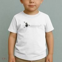 Kayaking Graphic Kayak Silhouette Kayaker Canoe Paddling Toddler T-Shirt thumb 2