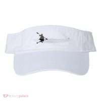 Kayaking Graphic Kayak Silhouette Kayaker Canoe Paddling Visor thumb 0