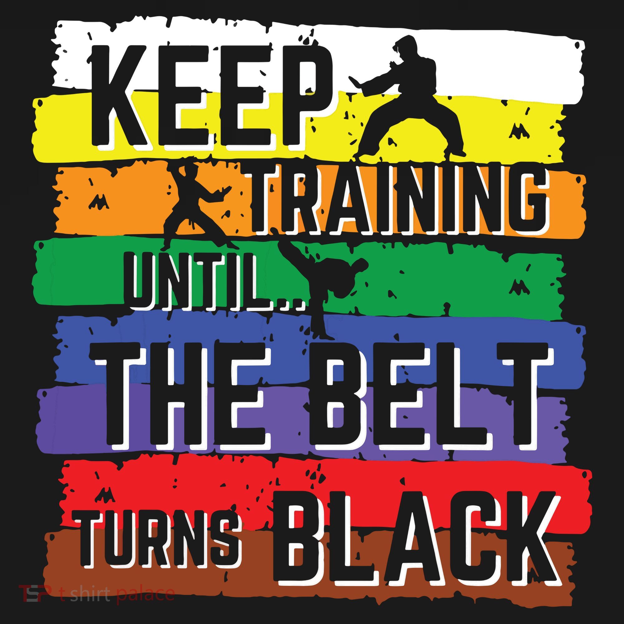 Karate Gifts Keep Training Until The Belt Turns Black Girl Mousepad
