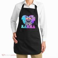 Karma Groovy Letters Concert Summer Funny Heart Cat Lover Apron thumb 2