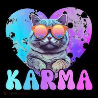 Karma Groovy Letters Concert Summer Funny Heart Cat Lover Coffee Mug thumb 5