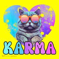 Karma Groovy Letters Concert Summer Funny Heart Cat Lover Hat thumb 2