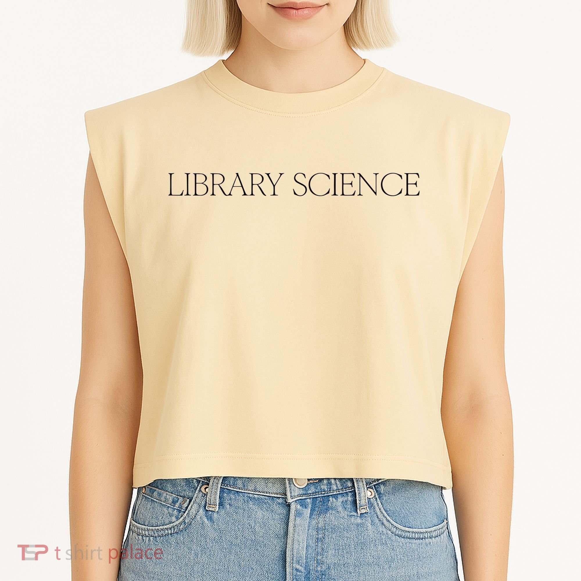 Kaia Gerber Library Science Garment-Dyed Women's Muscle Tee