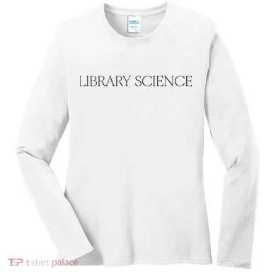 Kaia Gerber Library Science Women's Long Sleeve Shirt