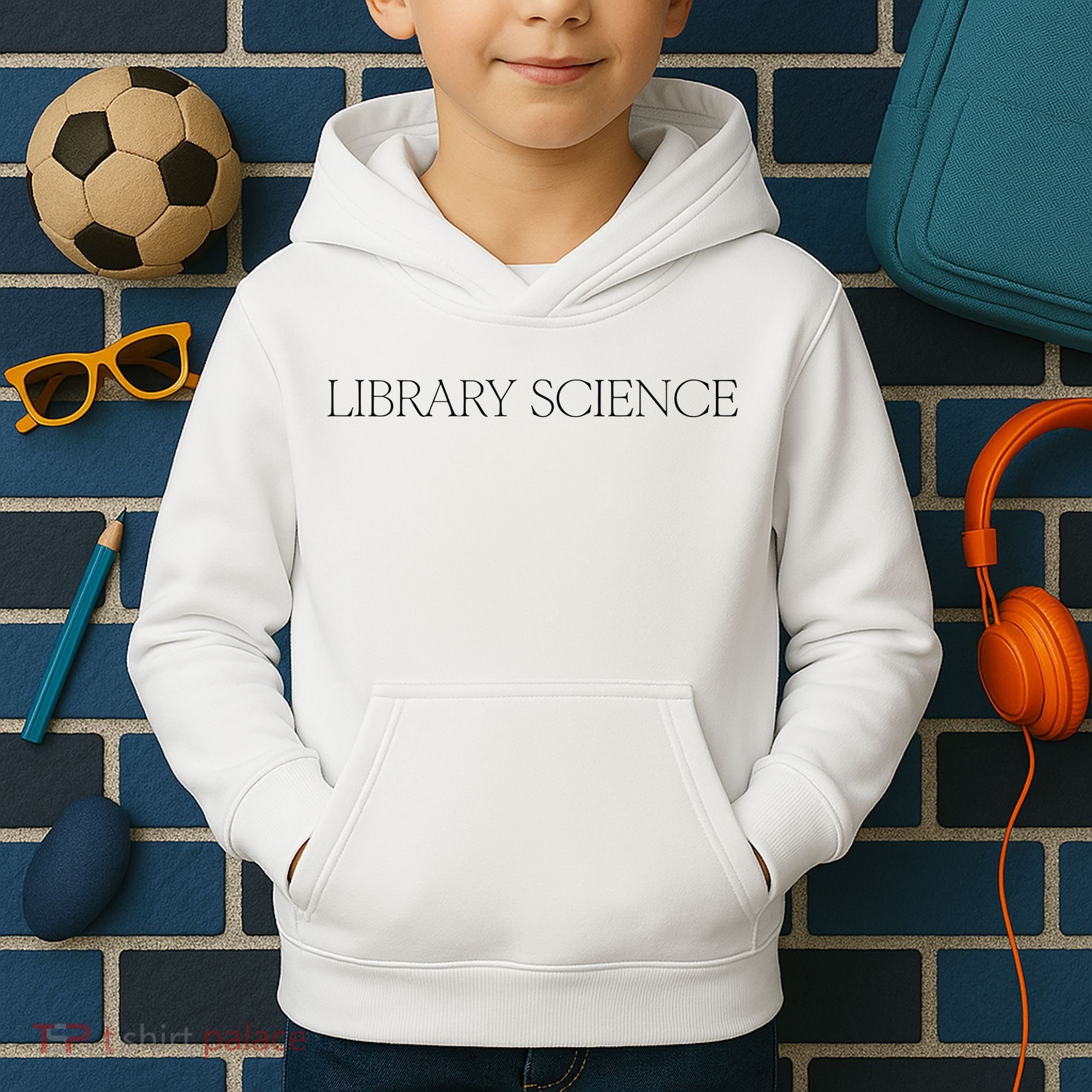 Kaia Gerber Library Science Kids Hoodie