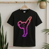 Karate Girl Martial Arts Women Taekwondo T-Shirt thumb 2