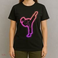 Karate Girl Martial Arts Women Taekwondo T-Shirt thumb 4