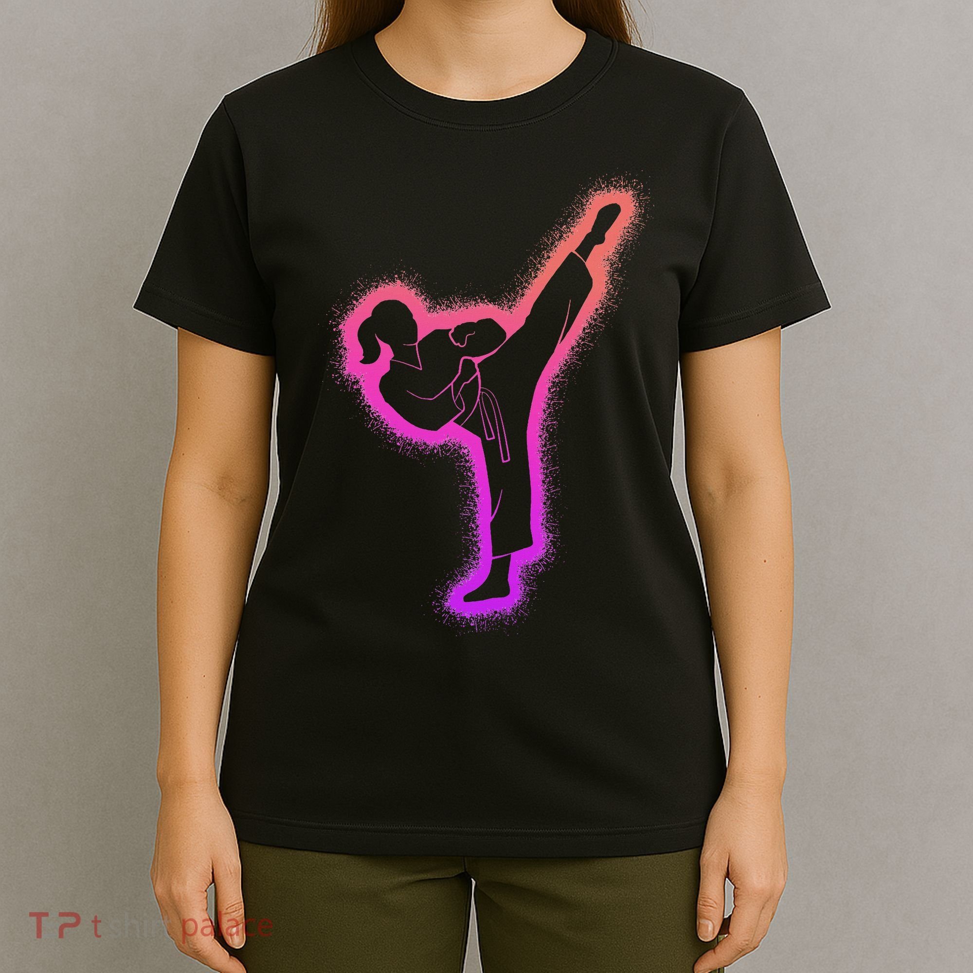 Karate Girl Martial Arts Women Taekwondo T-Shirt