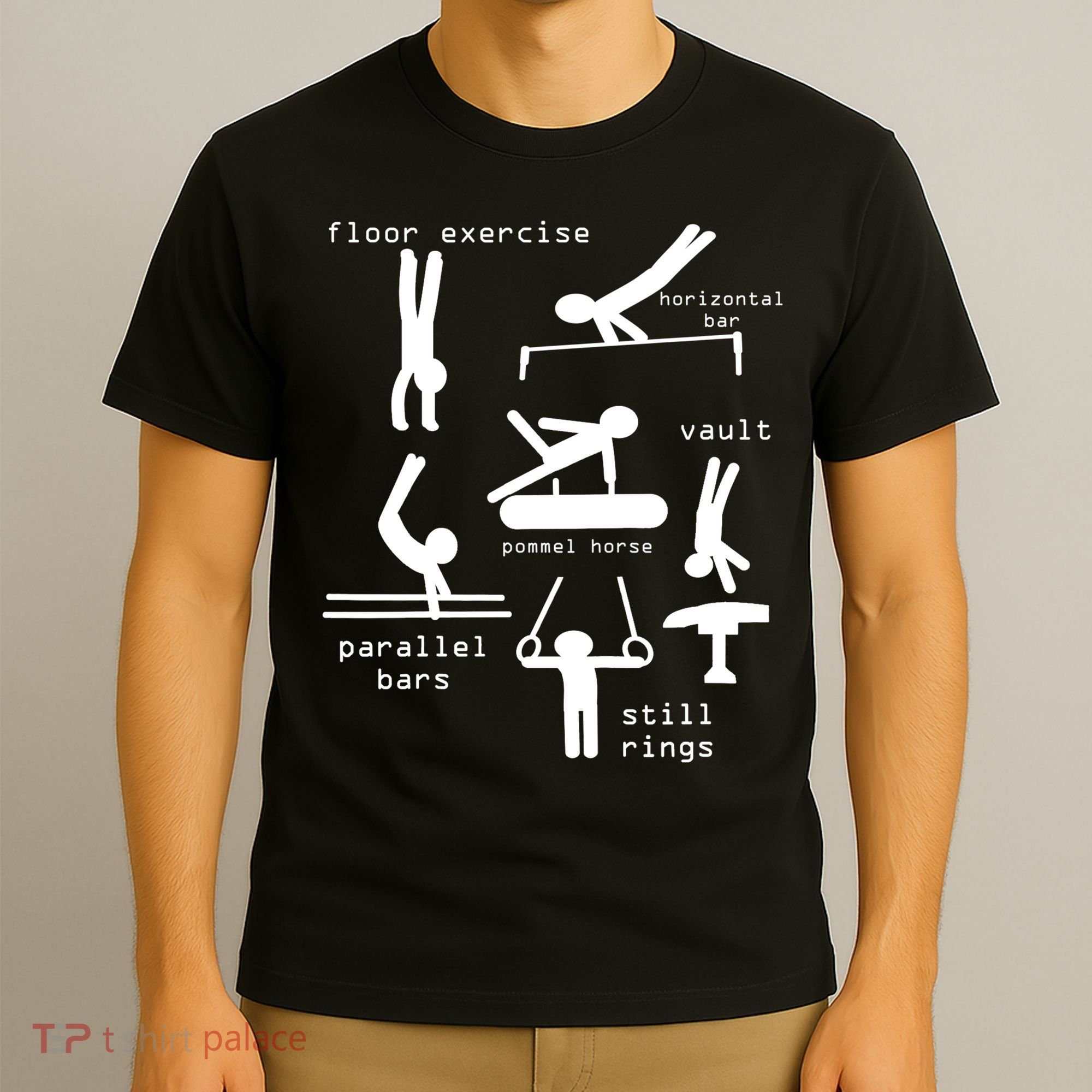 Kids Gipsytshirts: Men Gymnastics Events TShirt Youth T-Shirt