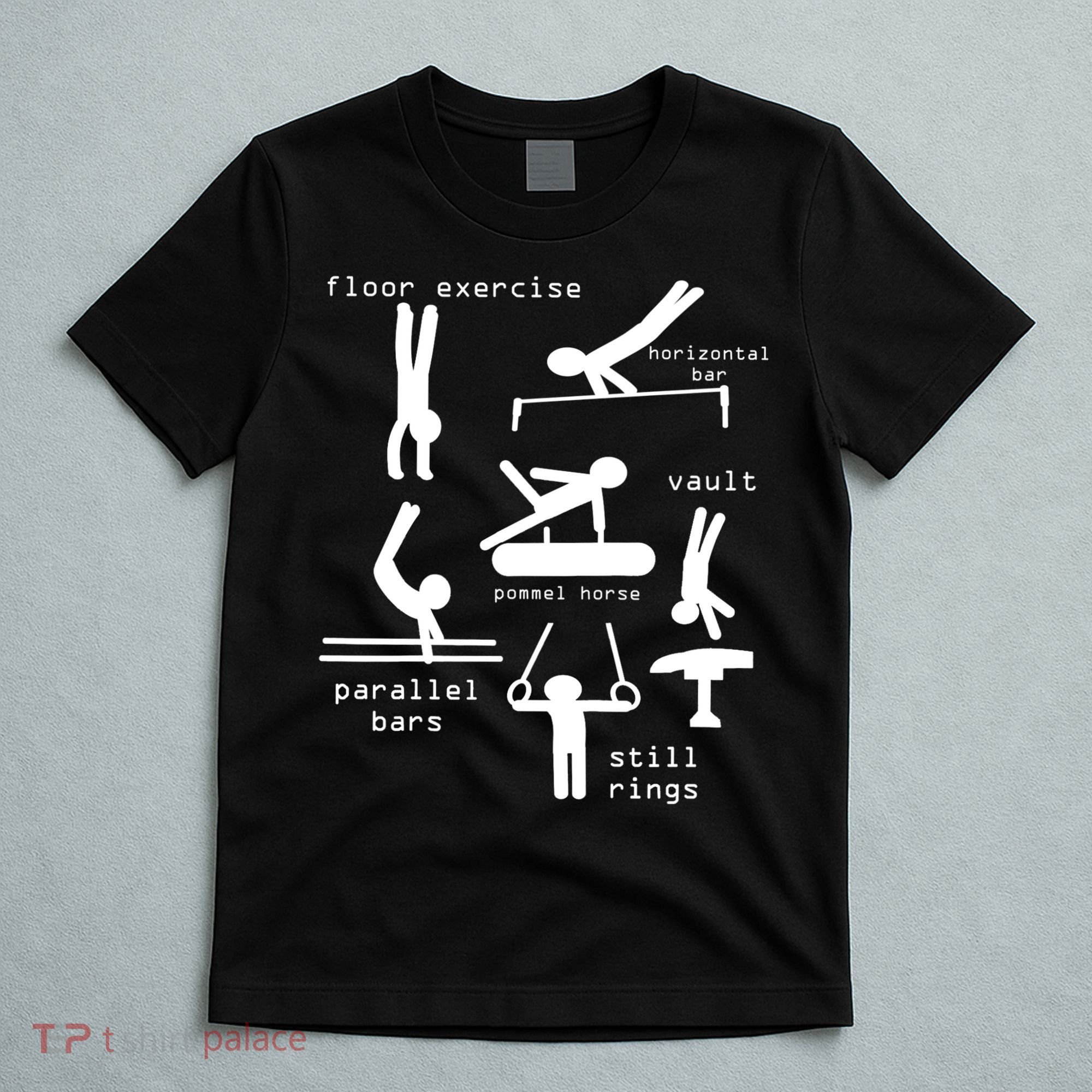 Kids Gipsytshirts: Men Gymnastics Events TShirt Youth T-Shirt