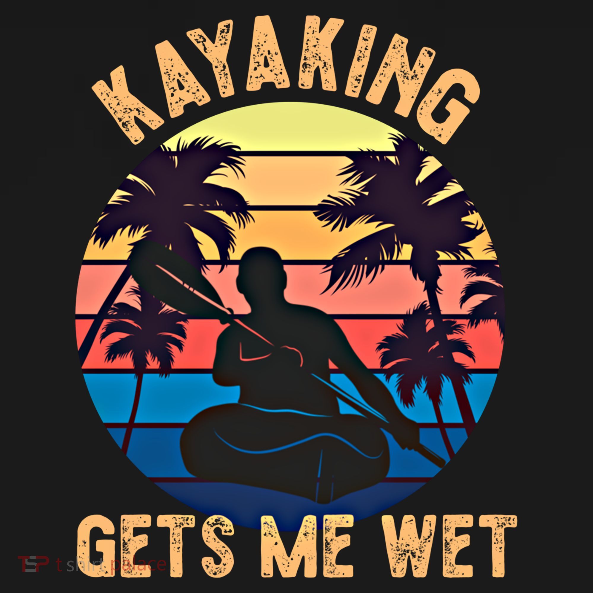 Kayaking Gets Me Wet Funny Halloween Christmas Kayaks Gift Coaster
