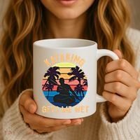 Kayaking Gets Me Wet Funny Halloween Christmas Kayaks Gift Coffee Mug thumb 3