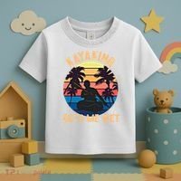 Kayaking Gets Me Wet Funny Halloween Christmas Kayaks Gift Toddler T-Shirt thumb 3