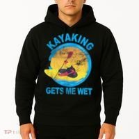 Kayaking Gets Me Wet Halloween Funny Hoodie thumb 2
