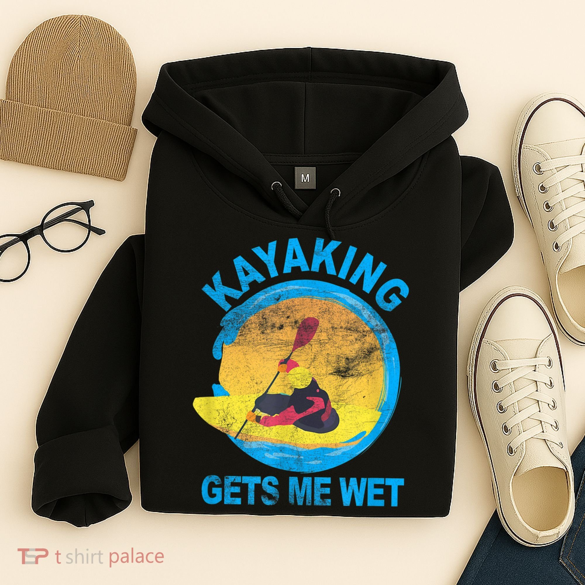 Kayaking Gets Me Wet Halloween Funny Hoodie
