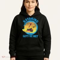 Kayaking Gets Me Wet Halloween Funny Hoodie thumb 5