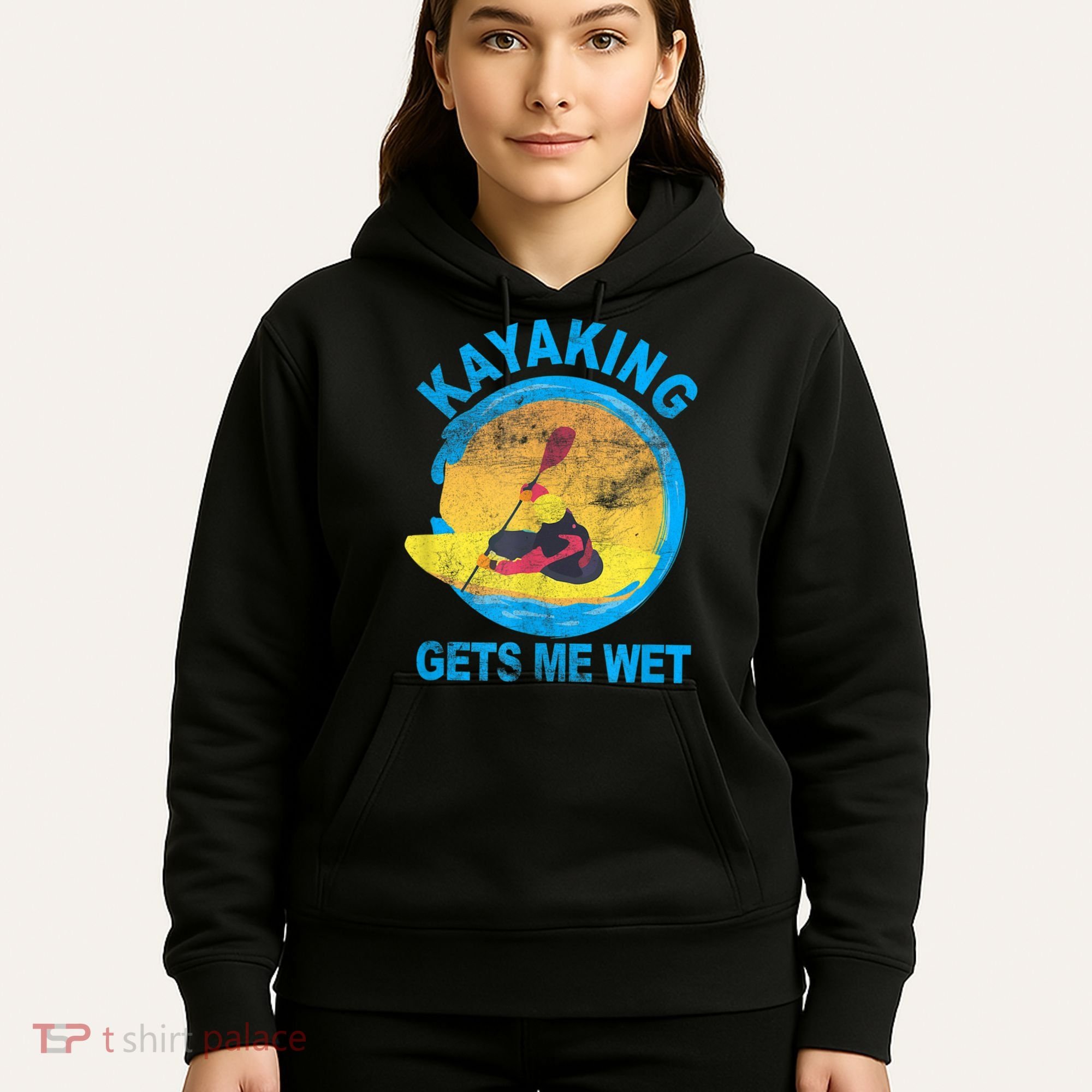 Kayaking Gets Me Wet Halloween Funny Hoodie