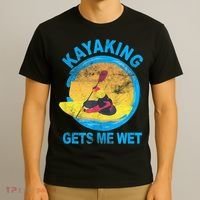 Kayaking Gets Me Wet Halloween Funny T-Shirt thumb 3