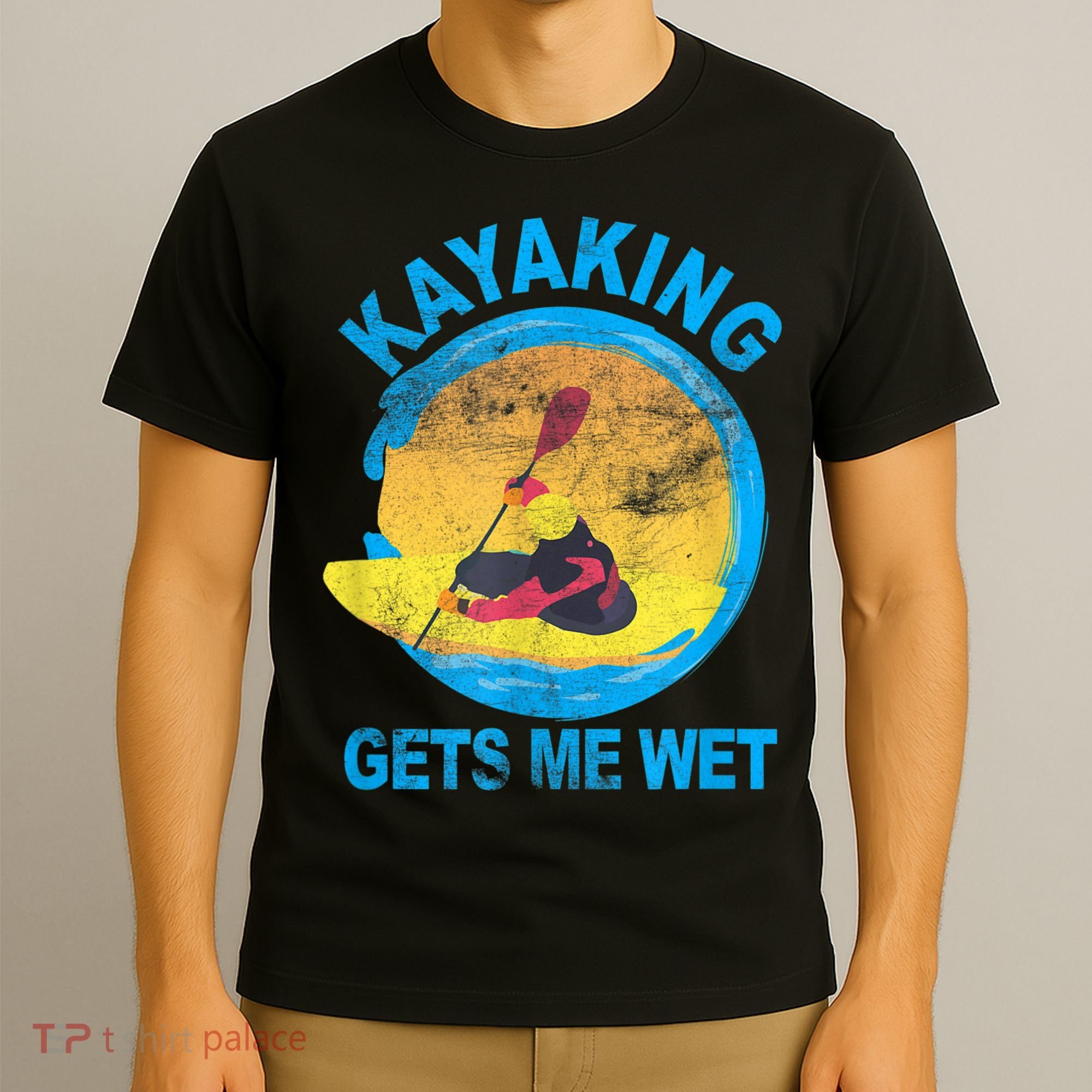 Kayaking Gets Me Wet Halloween Funny T-Shirt