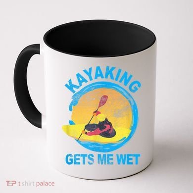 Kayaking Gets Me Wet Halloween Funny Coffee Mug