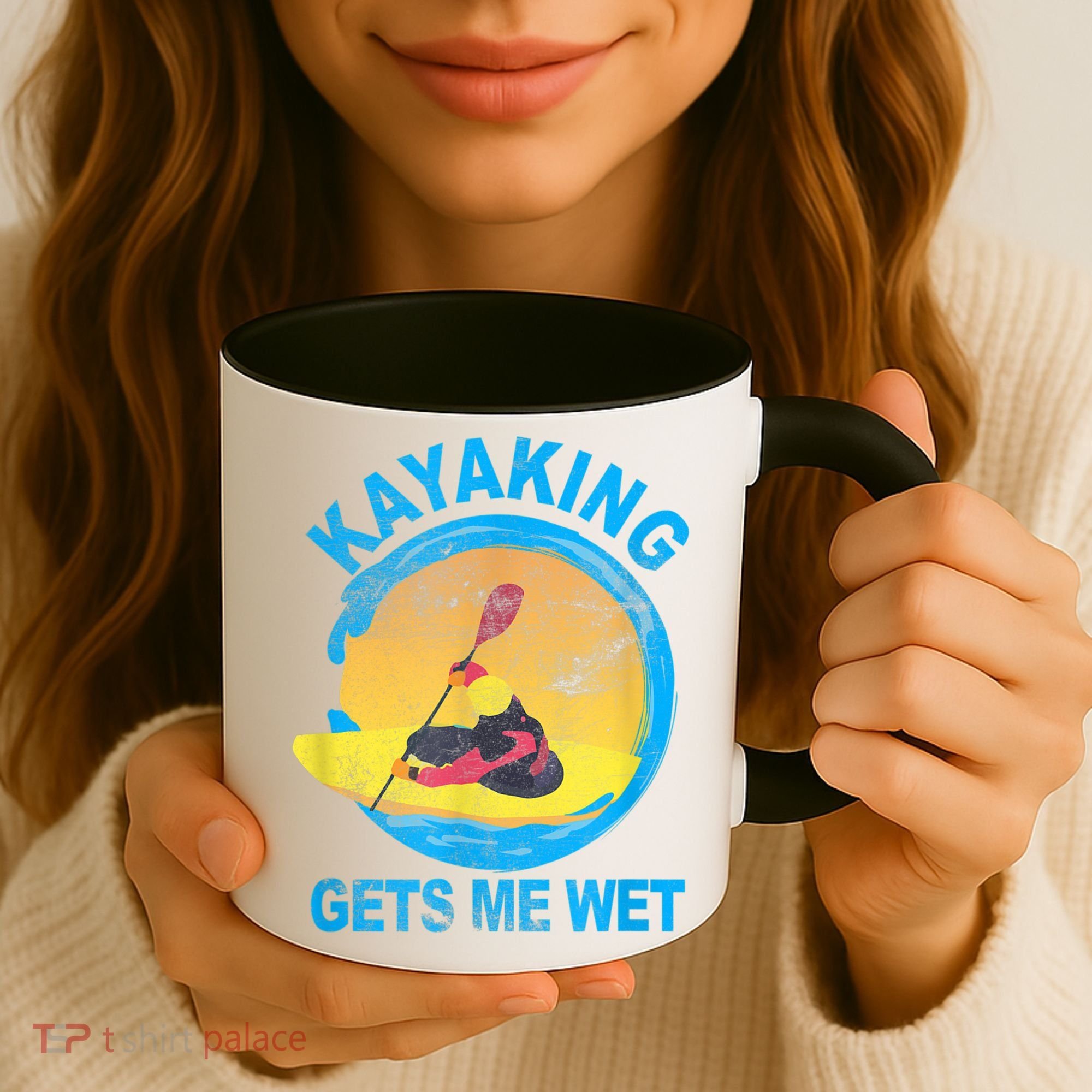 Kayaking Gets Me Wet Halloween Funny Coffee Mug