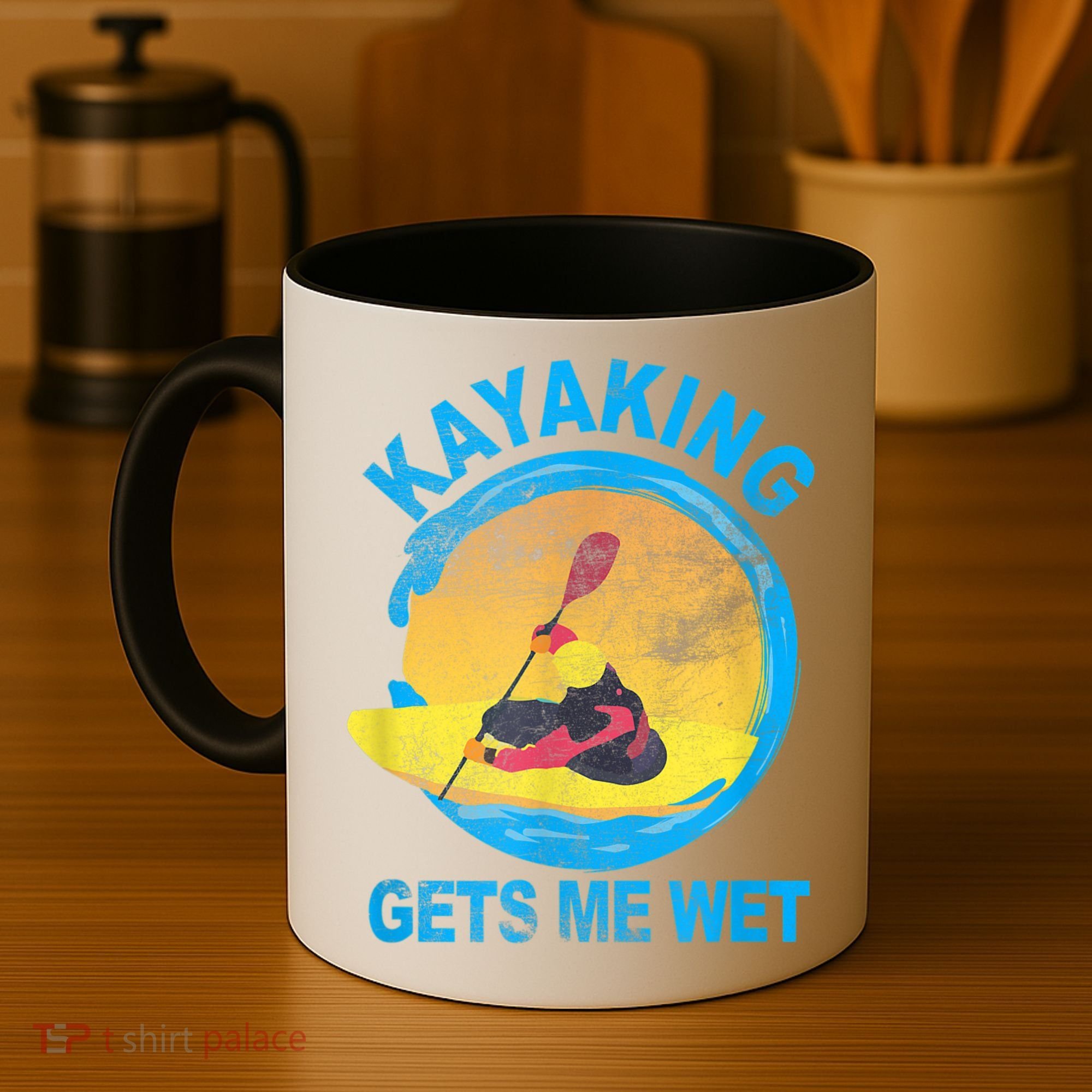 Kayaking Gets Me Wet Halloween Funny Coffee Mug