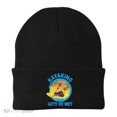 Kayaking Gets Me Wet Halloween Funny Beanie