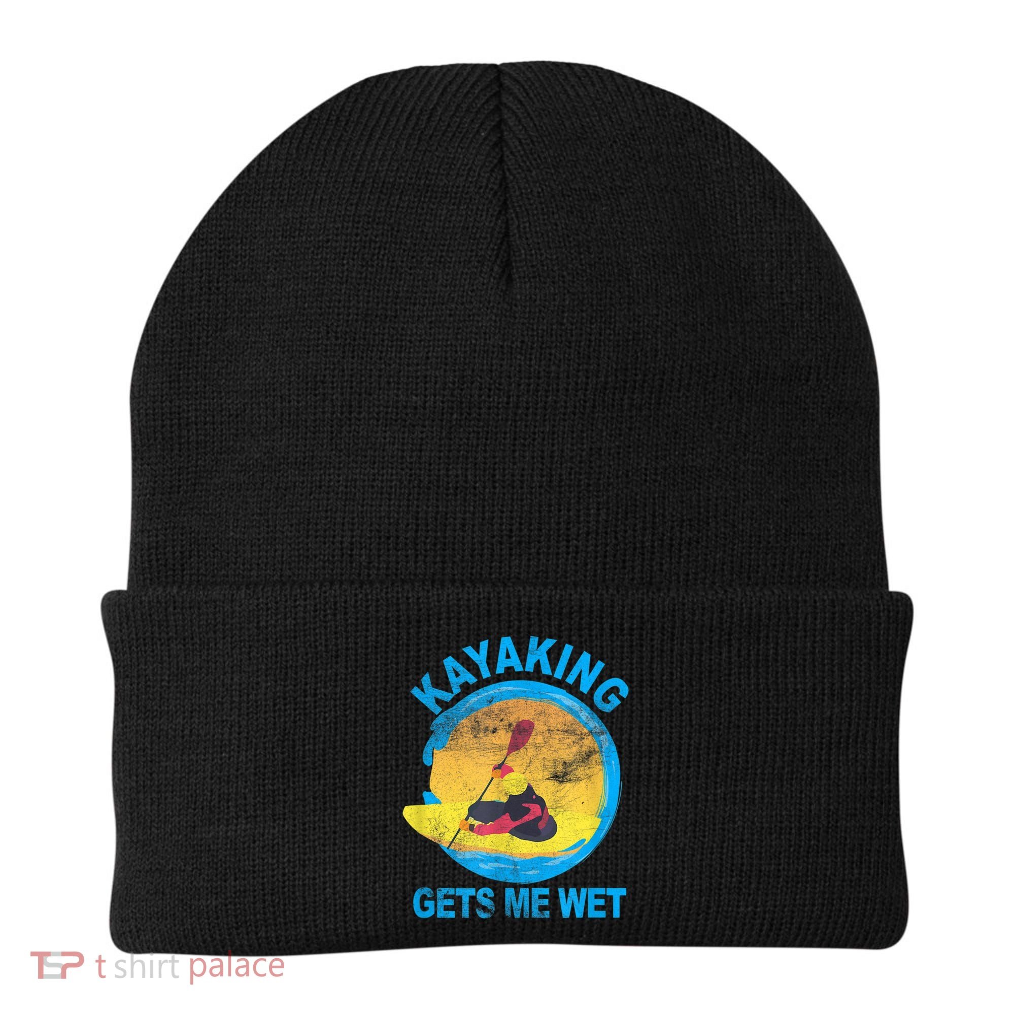 Kayaking Gets Me Wet Halloween Funny Beanie