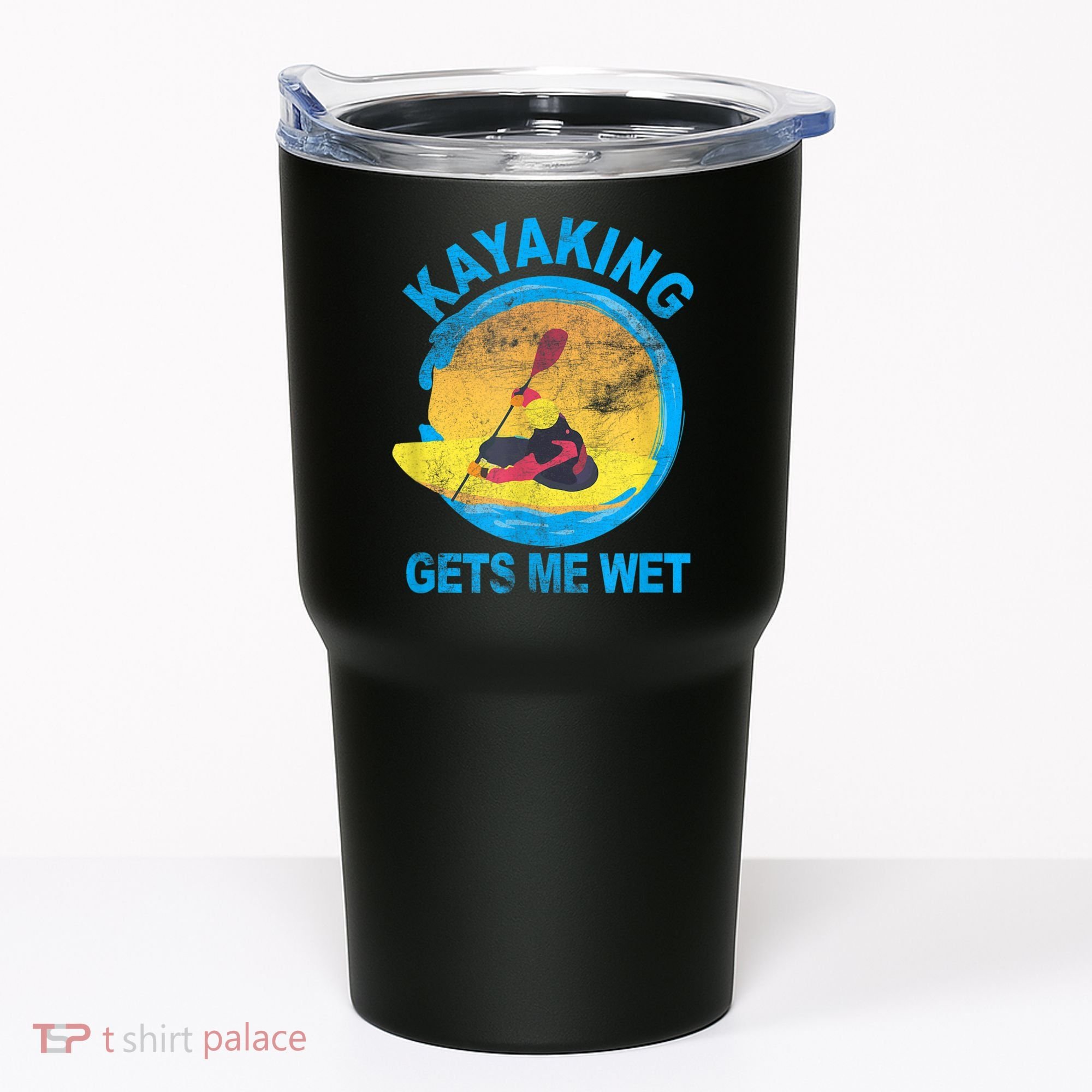 Kayaking Gets Me Wet Halloween Funny Tumbler