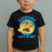 Kayaking Gets Me Wet Halloween Funny Toddler T-Shirt thumb 2
