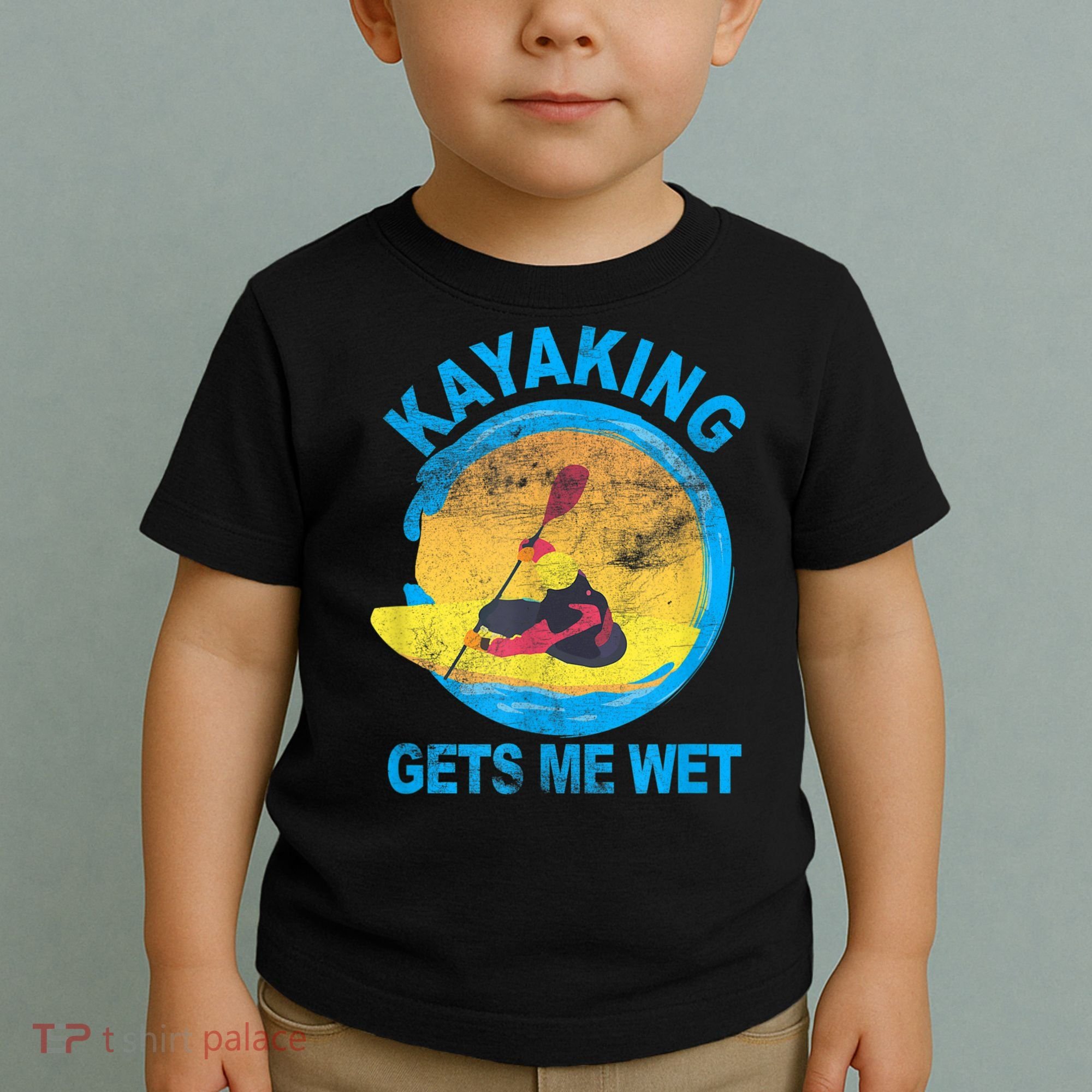Kayaking Gets Me Wet Halloween Funny Toddler T-Shirt
