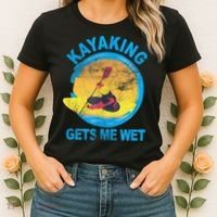 Kayaking Gets Me Wet Halloween Funny Women's T-Shirt thumb 2