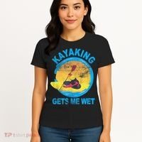 Kayaking Gets Me Wet Halloween Funny Women's T-Shirt thumb 4