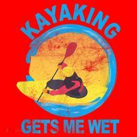 Kayaking Gets Me Wet Halloween Funny Santa Hat thumb 1