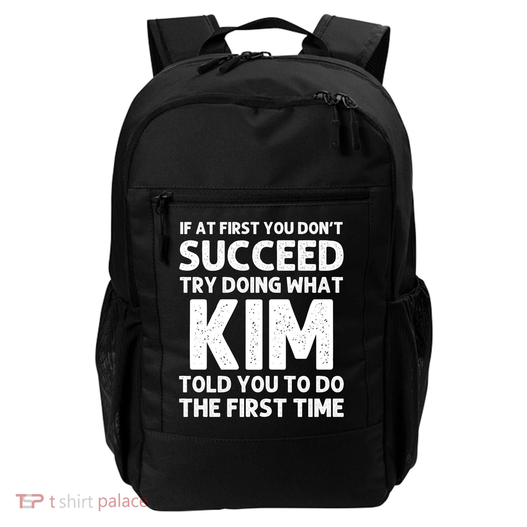 Kim Gift Name Personalized Birthday Funny Christmas Joke Gift Backpack