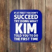 Kim Gift Name Personalized Birthday Funny Christmas Joke Gift Coaster thumb 0