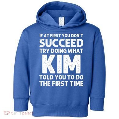 Kim Gift Name Personalized Birthday Funny Christmas Joke Gift Toddler Hoodie