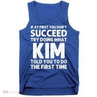 Kim Gift Name Personalized Birthday Funny Christmas Joke Gift Tank Top thumb 0