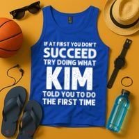 Kim Gift Name Personalized Birthday Funny Christmas Joke Gift Tank Top thumb 4