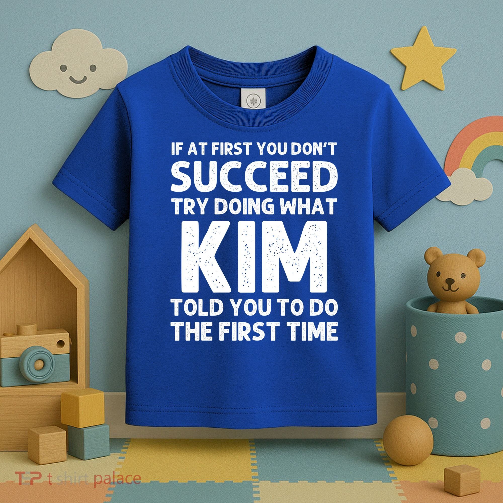 Kim Gift Name Personalized Birthday Funny Christmas Joke Gift Toddler T-Shirt