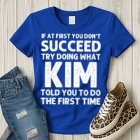 Kim Gift Name Personalized Birthday Funny Christmas Joke Gift Women's T-Shirt thumb 3