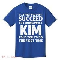Kim Gift Name Personalized Birthday Funny Christmas Joke Gift Kids T-Shirt thumb 0