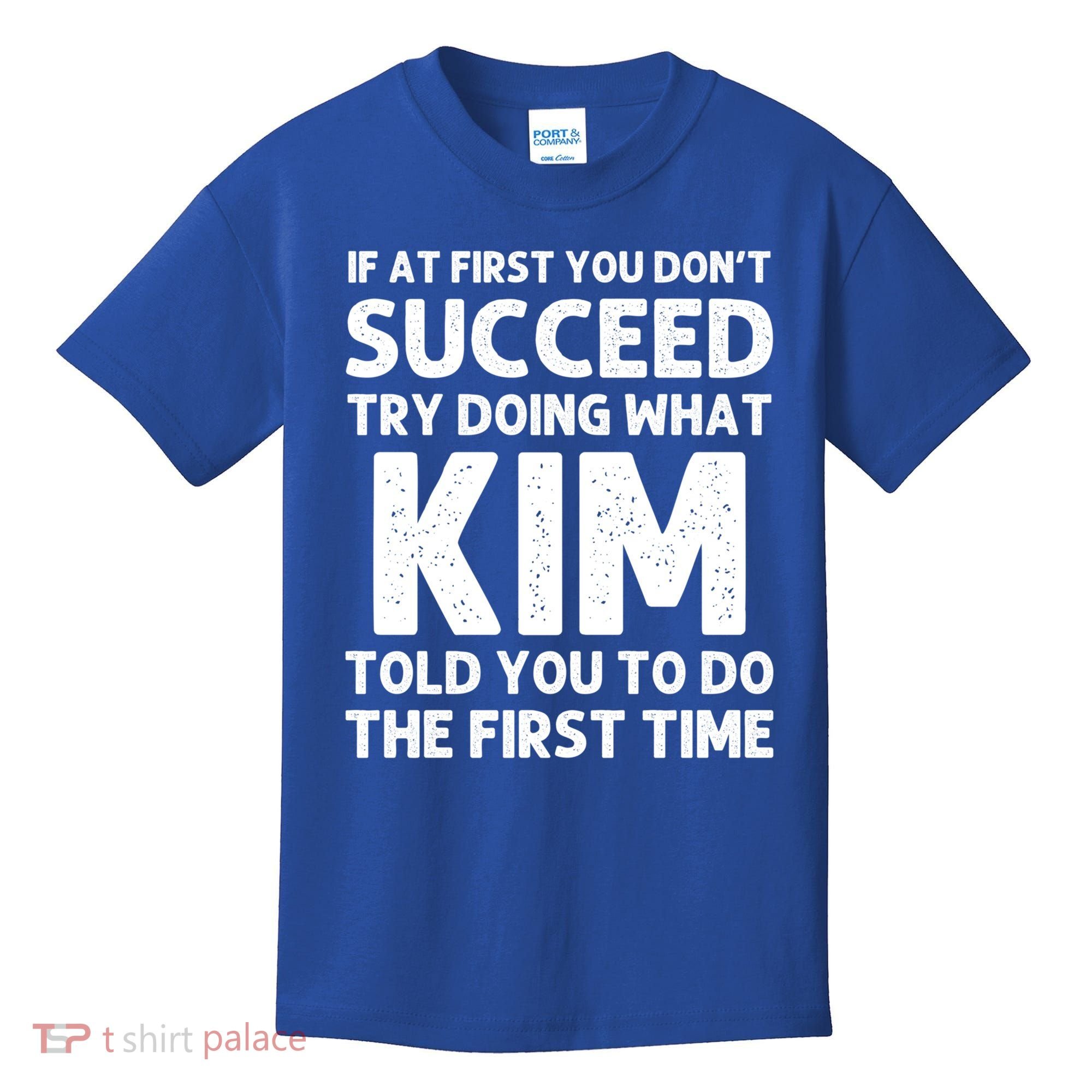 Kim Gift Name Personalized Birthday Funny Christmas Joke Gift Kids T-Shirt